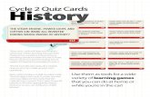 History Quiz Cards