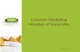 Common Marketing Mistakes of Nonprofits