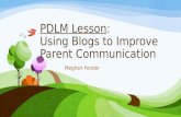 PDLM PowerPoint Blogs to Improve Parent Communication
