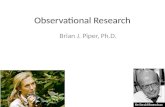 Research Methods: Observational Research