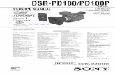 SONY DSR-PD100, PD100P SERVICE MANUAL VER 1.5 2003.05 (9-974-114-16)