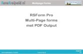RsFormsPro Multipage Forms with PDF output