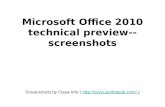 Microsoft Office 2010 Technical Preview  Screenshots