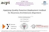 Applying Quality Function Deployment method for business architecture alignment