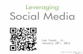 Leveraging Social Media - 01/20/2012