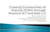 Creating Communities of Practice (COPs) through Practical ICT and Web 2.0