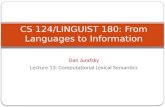 Lec 13 (pptx) - LSA.303 Introduction to Computational Linguistics