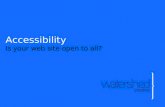 Accessibility: Is your web site open to all?