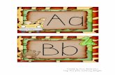Jungle Word Wall Letters