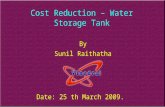 Cost Reduction   Water Storage Tank