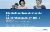 Digitaliseringsstrategi(er) og refokusering af UNI-C