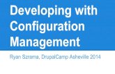 Developing with Configuration Management on Drupal 7