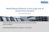 Model-Based Virtual In-the-Loop-Test of Autonomous Systems: The FALTER Case
