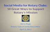 Social Media for Rotary Clubs: 10 Ways to Support Rotary's Mission
