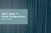 Ha7 task 7 – post production