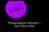 Thon Gruppens intranett_Intralife2010