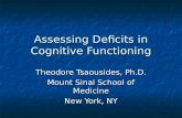 Assessing Deficits in Cognitive Functioning