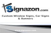 When to Use Car Signs
