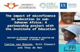 Impact of microfinance on education in sub-Saharan Africa