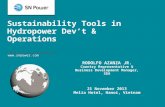 Sustainability tools in hydropower development & operations