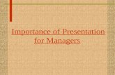 Importance Of Presentation For Managers (27.08.09)
