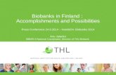 Biobanks in Finland: Accomplishments and Possibilities