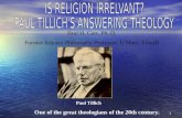 Is Religion Irrelevant? Paul Tillich's Answering Theology