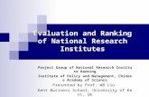 Paper 5: Rankings of International Research Institutes (Liu, Wenbin)