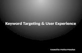Keyword targeting & user experience