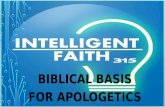 Biblical Basis for Apologetics