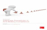 Adequate procedures in anti bribery compliance