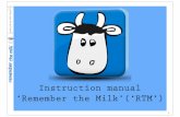 Tutorial / Manual / how-to-set-up: ’Remember the Milk’ as your task management system