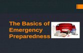 The Basics of Emergency Preparedness