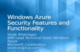 Windows Azure Security Features And Functionality