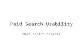 Usability of paid search PPC UX