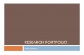 Research Portfolio - Josh LaMar