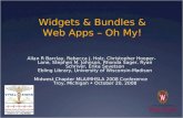 Widgets and Bundles and Web Apps - Oh My!