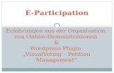 Wordpress Plugin Visual Voting - Petition Management