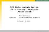 SCE rate update to KCTA 120209