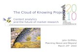Cloud of Knowing MRS 2010 conference slides - the award winning paper