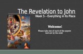 Revelation Week 5 - Everything in Its Place - JR. Forasteros