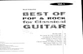 BEST of POP & ROCK - for Classical Guitar