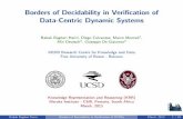 Borders of Decidability in Verification of Data-Centric Dynamic Systems