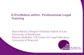 E-portfolios within professional legal training