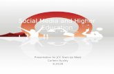 Social media and higher education