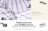Videoservices via SURFconext  - 29 maart 2012