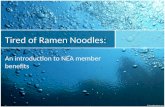 Tired Of Ramen Noodles