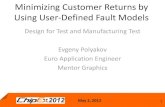 Mentor graphics  minimizing customer returns - new