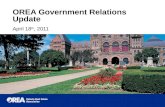 OREA Government Relations Update