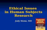 Ethics in Clinical Research - Ethical Issues in Human  Subjects ...